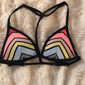 PINK rainbow bathing suit top